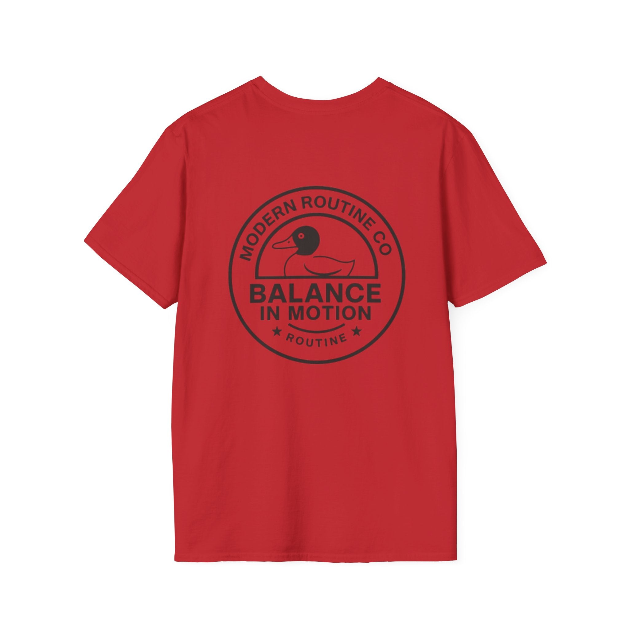 Balance In Motion T-Shirt — Modern Routine Co. Duck Logo