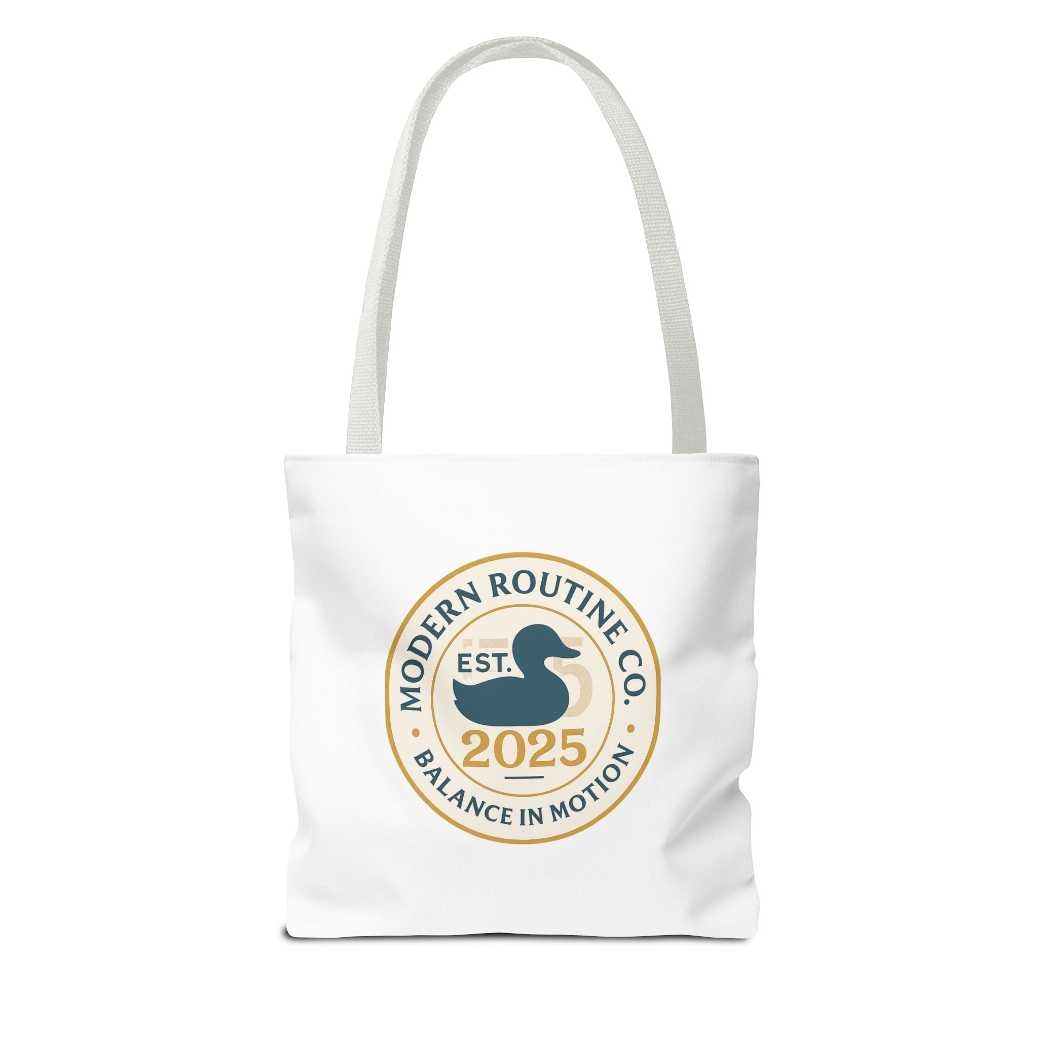 Modern Routine Co. Tote Bag - Balance in Motion Design