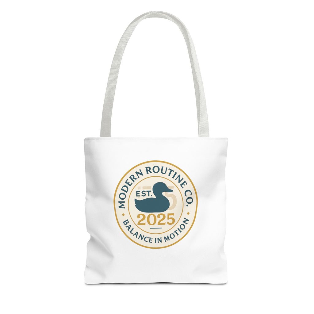 Modern Routine Co. Tote Bag - Balance in Motion Design