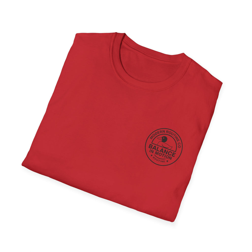Balance In Motion T-Shirt — Modern Routine Co. Duck Logo
